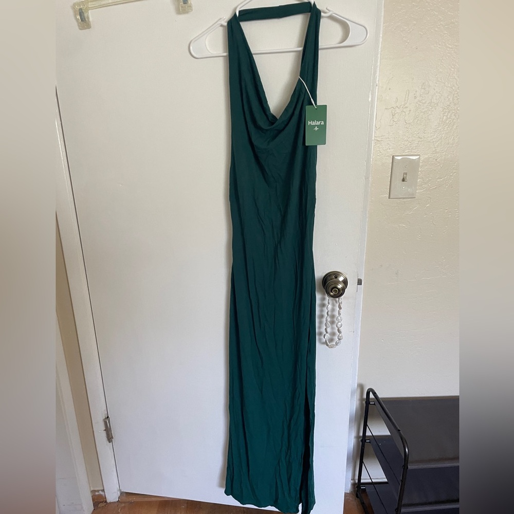 NWT Halara Deep Green Maxi Dress